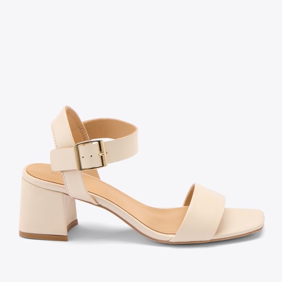 🆕 NISOLO Stella Go-To Block Heel Sandals in the color Bone Size: 8 - Picture 1 of 12